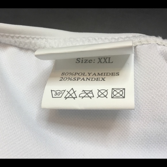 Sexy White one piece Swimsuit Size XXL fringe NEW - Picture 5 of 8